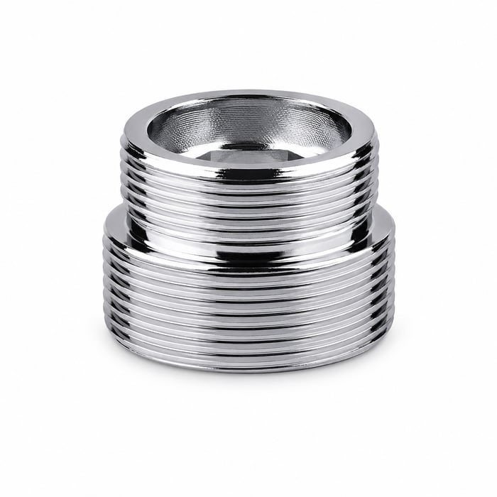 Adapter with an external thread